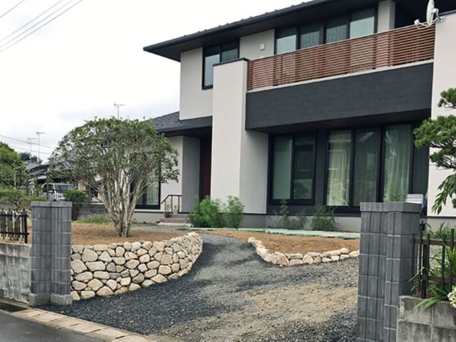 M様邸 石積工事:施工後