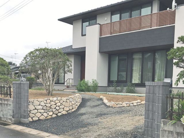 M様邸 石積工事:施工後